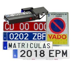 PLACA MATRICULA Y DERIVADOS 880010A1094 - PLACA MATRICULA ACRILICA DEL ATLANTICO