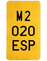- 880023 - PLACA CICLOMOTOR ACRILICA