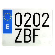 - 880008E - PLACA ACRILICA MOTO EUROPEA