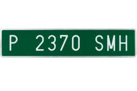 - 880026 - PLACA DE MATRICULA TEMPORAL VERDE
