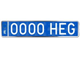 - 880020A - PLACA LARGA EUROPEA AZUL TAXI