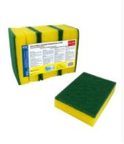 . 4021.11 - ESTROPAJO VERDE CON ESPONJA PACK 6