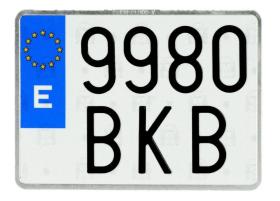 - 88008AL - PLACA MOTO 220X160 ALUMINIO