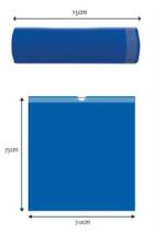 - 6001.62 - BOLSA BASURA AUTOCIERRE 70X75 AZUL PERFUM. G/100